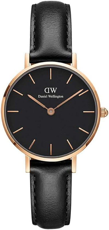 Daniel Wellington Classic Petite Sheffield Black Dial Black Leather Strap Watch For Women - DW00100224 Buy Now By Daniel Wellington