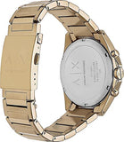 Armani Exchange Drexler Chronograph Gold Dial Gold Steel Strap Watch For Men - AX2602 Buy Now By Armani Exchange