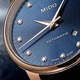 Mido Baroncelli Automatic Midnight Blue Dial Brown Leather Strap Watch For Women - M7600.3.65.8 Buy Now By Mido