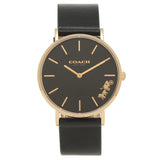 Coach Perry Black Dial Black Leather Strap Watch for Women - 14503333 Buy Now By Coach