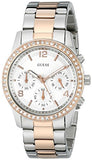 Guess Mini Spectrum Quartz Silver Dial Two Tone Steel Strap Watch For Women - W0122L1 Buy Now By Guess