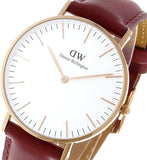 Daniel Wellington Classic Suffolk White Dial Brown Leather Strap Watch For Men - DW00100122 Buy Now By Daniel Wellington