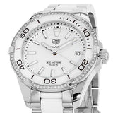 Tag Heuer Aquaracer Diamonds White Dial Two Tone Steel Strap Watch for Women - WAY131H.BA0914 Buy Now By Tag Heuer