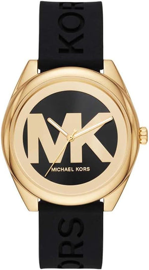 Michael Kors Janelle Quartz Black Dial Black Rubber Strap Watch For Women - MK7313 Buy Now By Michael Kors