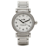 Coach Madison White Dial Silver Steel Strap Watch for Women - 14502396 Buy Now By Coach