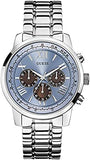 Guess Horizon Chronograph Quartz Blue Dial Silver Steel Strap Watch for Men - W0379G6 Buy Now By Guess