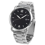 Fossil The Commuter Black Dial Silver Steel Strap Watch for Men - FS5391 Buy Now By Fossil