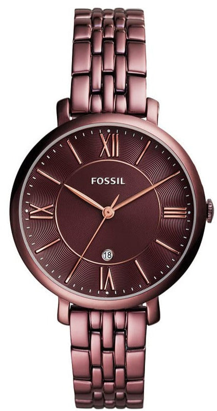 Fossil Jacqueline Brown Dial Brown Steel Strap Watch for Women - ES4100 Buy Now By Fossil