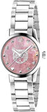 Gucci G Timeless Quartz Mother of Pearl Pink Dial Silver Steel Strap Watch For Women - YA1265013 Buy Now By Gucci