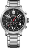 Tommy Hilfiger Jake Chronograph Black Dial Silver Steel Strap Watch for Men - 1791234 Buy Now By Tommy Hilfiger