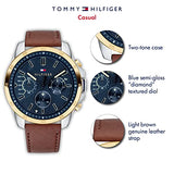 Tommy Hilfiger Decker Blue Dial Brown Leather Strap Watch for Men - 1791561 Buy Now By Tommy Hilfiger