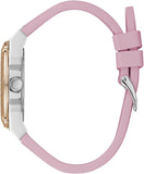 Guess Zena Quartz White Dial Pink Rubber Strap Watch For Women - W1094L4 Buy Now By Guess