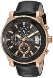 Guess Pinnacle Chronograph Quartz Black Dial Black Leather Strap Watch For Men - W0673G5 Buy Now By Guess