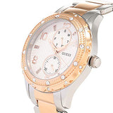 Guess Siren White Dial Two Tone Steel Strap Watch for Women - W0442L4 Buy Now By Guess