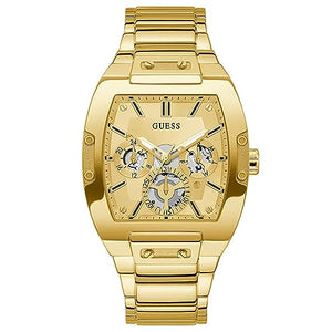 Guess Phoenix Multi Function Gold Dial Gold Steel Strap Watch for Men - GW0456G2 Buy Now By Guess