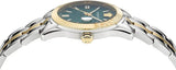 Versace Greca Time Quartz Green Dial Two Tone Steel Strap Watch For Men - VE3K00422 Buy Now By Versace