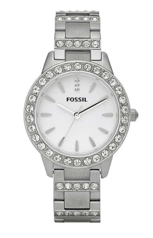 Fossil Jesse White Dial Silver Steel Strap Watch for Women - ES2362 Buy Now By Fossil