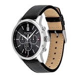 Tommy Hilfiger Kyle Quartz Black Dial Black Leather Strap Watch for Men - 1791630 Buy Now By Tommy Hilfiger