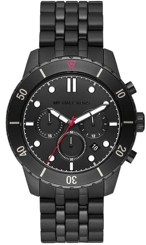 Michael Kors Cunningham Chronograph Black Dial Black Steel Strap Watch For Men - MK8965 Buy Now By Michael Kors