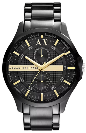 Armani Exchange Hampton Chronograph Black Dial Black Steel Strap Watch For Men - AX2121 Buy Now By Armani Exchange