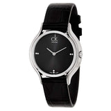 Calvin Klein Skirt Black Dial Black Leather Strap Watch for Women - K2U231CS Buy Now By Calvin Klein