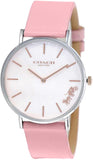 Coach Perry Mother of Pearl Pink Dial Pink Leather Strap Watch for Women - 14503244 Buy Now By Coach