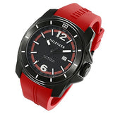 Tommy Hilfiger Windsurf Black Dial Red Rubber Strap Watch for Men - 1791112 Buy Now By Tommy Hilfiger