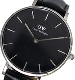 Daniel Wellington Petite Sheffield Black Dial Black Leather Strap Watch For Women - DW00100180 Buy Now By Daniel Wellington