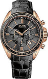 Hugo Boss Driver Black Dial Black Leather Strap Watch for Men - 1513092 Buy Now By Hugo Boss