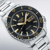 Seiko 5 Sport Automatic SKX Series Black Dial Silver Steel Strap Watch for Men - SRPK99K1 Buy Now By Seiko