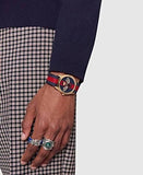 Gucci G Timeless Bee Red & Blue Dial Red Two Tone Nylon Strap Watch For Men - YA1264061 Buy Now By Gucci