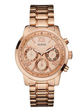 Guess Sunrise Quartz Rose Gold Dial Rose Gold Steel Strap Watch For Women - W0330L2 Buy Now By Guess