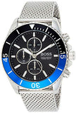 Hugo Boss Ocean Edition Black Dial Silver Mesh Strap Watch for Men - 1513742 Buy Now By Hugo Boss