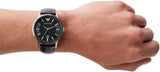 Emporio Armani Renato Analog Black Dial Black Leather Strap Watch For Men - AR11186 Buy Now By Emporio Armani