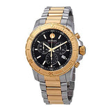 Movado Series 800 Chronograph Black Dial Two Tone Steel Strap Watch For Men - 2600138 Buy Now By Movado