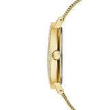 Guess Iconic Diamonds Gold Dial Gold Mesh Bracelet Watch For Women - GW0477L2 Buy Now By Guess
