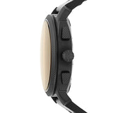 Fossil Machine Chronograph Black Dial Black Leather Strap Watch for Men - FS5586 Buy Now By Fossil