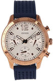 Guess Marina Multifunction White Dial Blue Rubber Strap Watch for Women - W1025L4 Buy Now By Guess