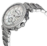 Michael Kors Parker Mother of Pearl Dial Diamonds Silver Steel Strap Watch for Women - MK5572 Buy Now By Michael Kors