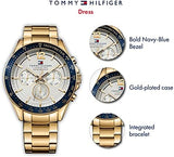 Tommy Hilfiger Luke Chronograph White Dial Gold Steel Strap Watch for Men - 1791121 Buy Now By Tommy Hilfiger