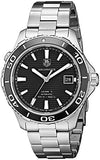 Tag Heuer Aquaracer Caliber 5 Automatic Black Dial Silver Steel Strap Watch for Men - WAK2110.BA0830 Buy Now By Tag Heuer