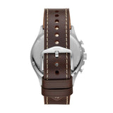 Fossil Forrester Chronograph White Dial Brown Leather Strap Watch for Men - FS5696 Buy Now By Fossil