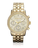 Michael Kors Runway Chronograph Gold Dial Gold Steel Strap Watch For Women - MK5698 Buy Now By Michael Kors