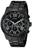 Guess Horizon Chronograph Black Dial Black Steel Strap Watch For Men - W0379G2 Buy Now By Guess