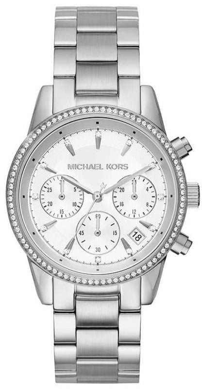 Michael Kors Ritz Silver Dial Silver Steel Strap Watch for Women - MK6428 Buy Now By Michael Kors