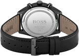 Hugo Boss Champion Black Dial Black Leather Strap Watch for Men - 1513880 Buy Now By Hugo Boss