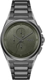Hugo Boss Steer Chronograph Grey Dial Grey Steel Strap Watch For Men - 1514045 Buy Now By Hugo Boss