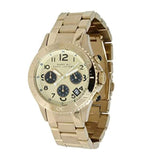 Marc Jacobs Rock Metal Chronograph Gold Dial Gold Steel Strap Watch for Men - MBM3158 Buy Now By Marc Jacobs