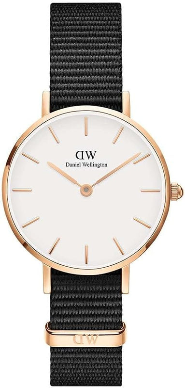Daniel Wellington Classic Petite Cornwall White Dial Black NATO Strap Watch For Women - DW00100251 Buy Now By Daniel Wellington