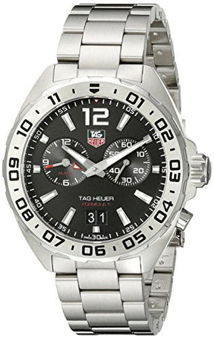 Tag Heuer Formula 1 Black Dial Silver Steel Strap Watch for Men - WAZ111A.BA0875 Buy Now By Tag Heuer